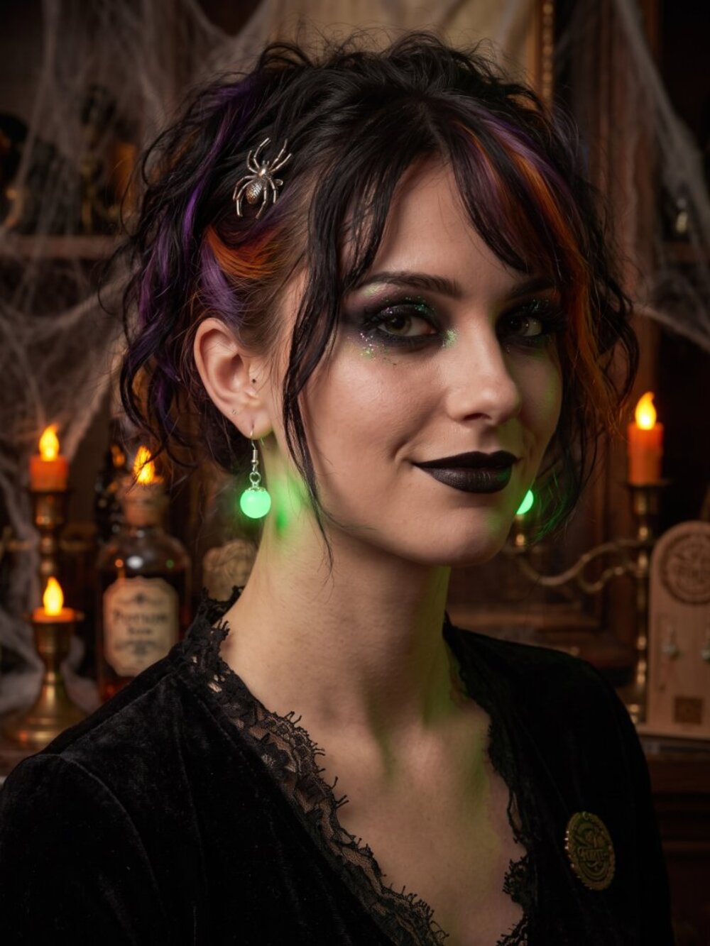 Handcrafted Glow in the Dark Orb Dangle Earrings | Designs by Forte - Restocked